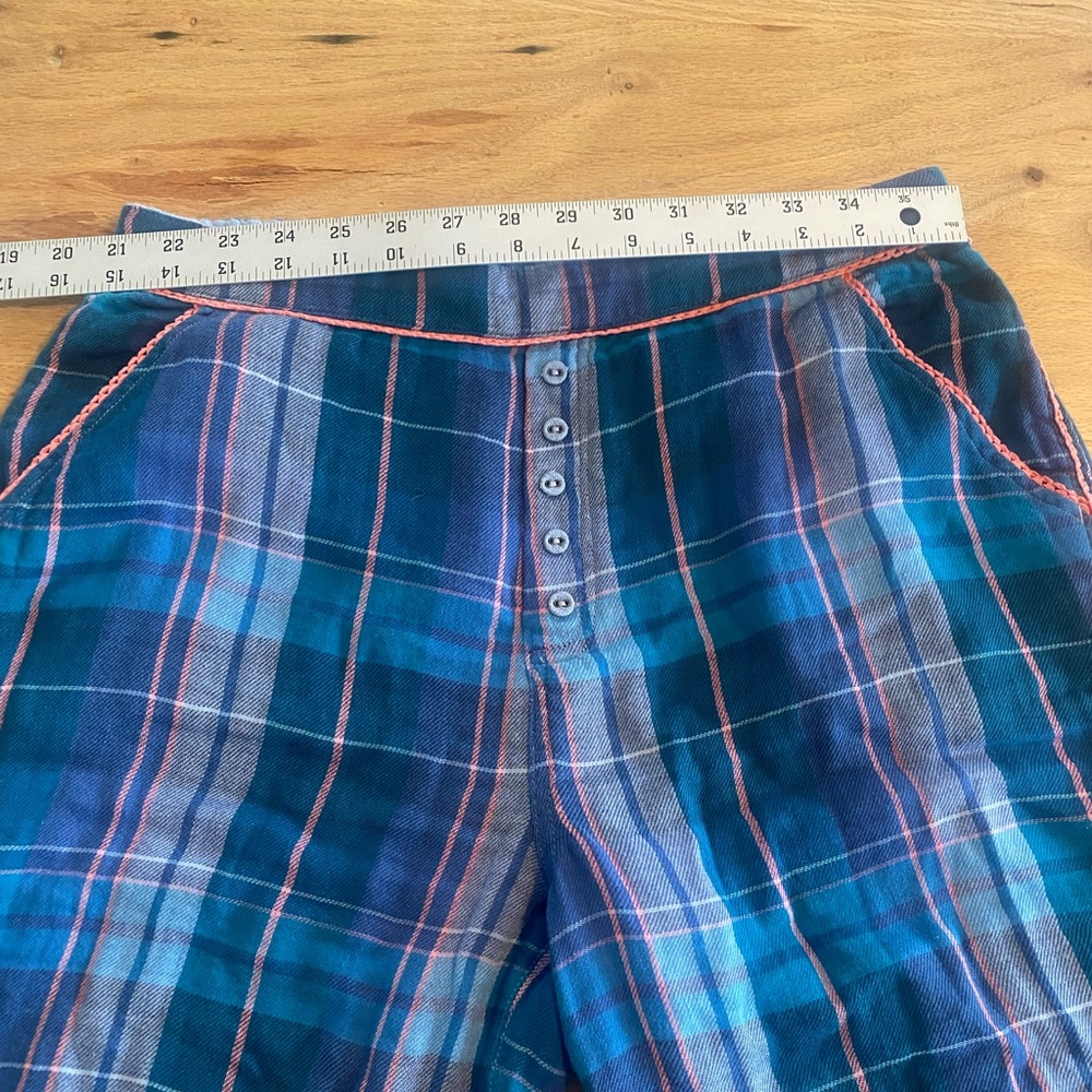 Sundance Light Blue Plaid Lounge‎ Pajama Pants Women’s XS Preloved - Picture 7 of 8